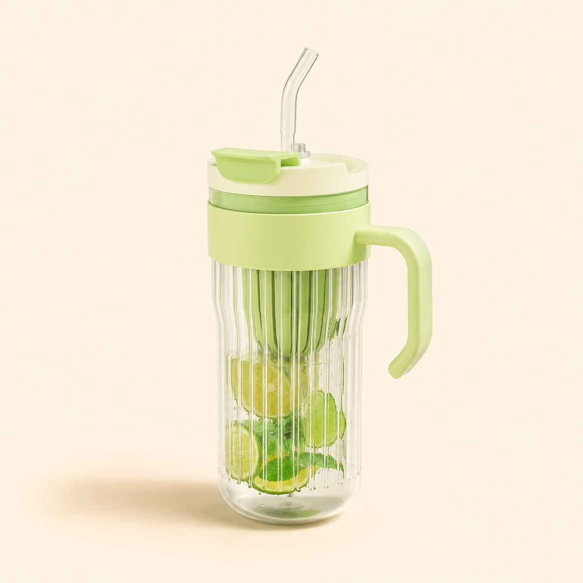 Tumbler with Fruit Infuser & Straw