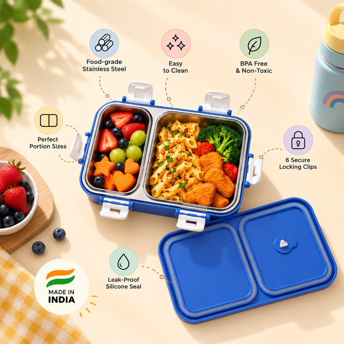 WhizzMart  Buddy Bento Lunch Box