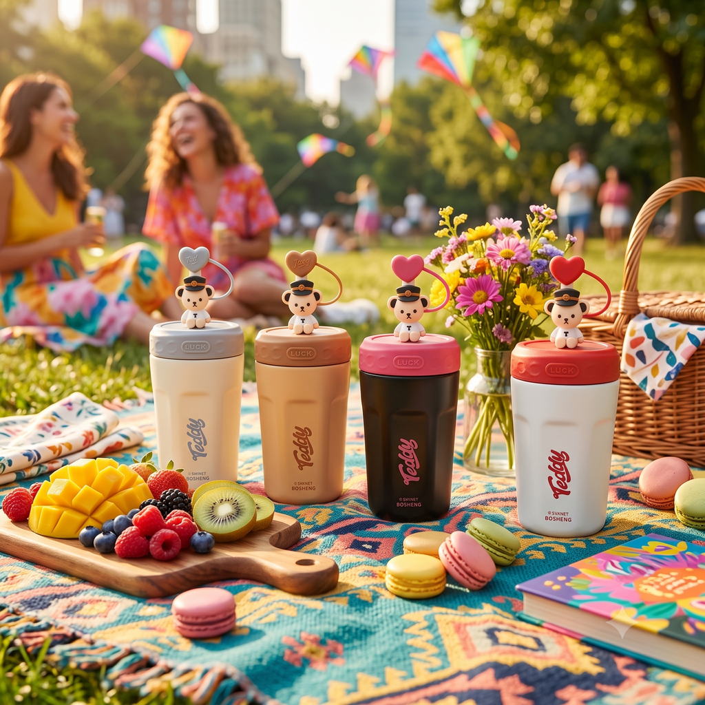 Teddy Bear Fashion Coffee Tumbler