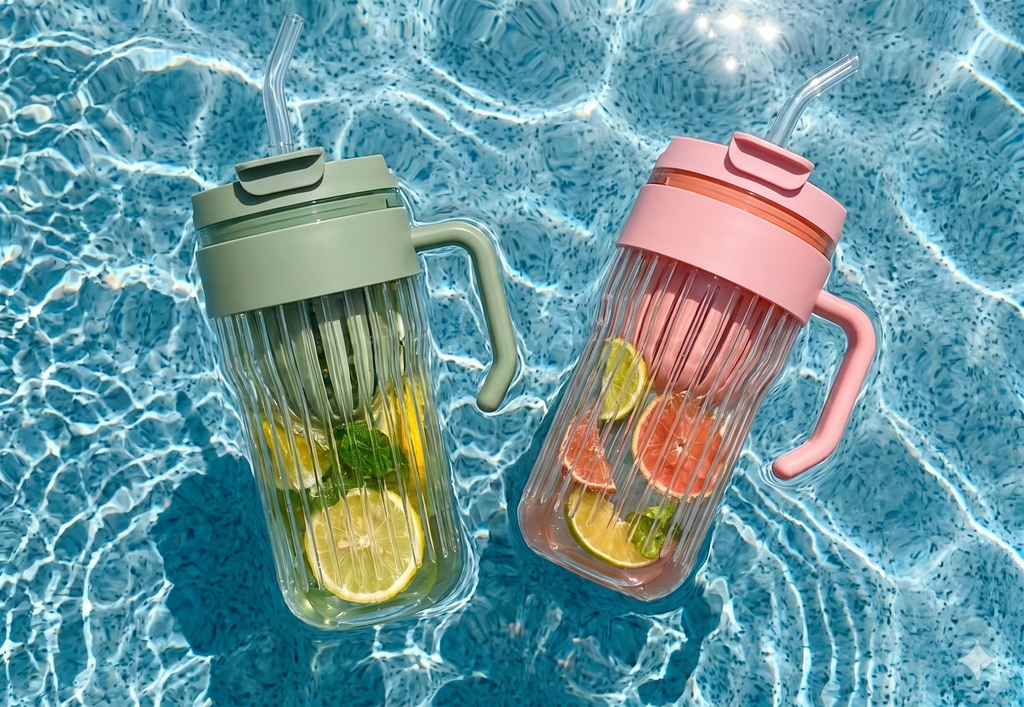 Tumbler with Fruit Infuser & Straw